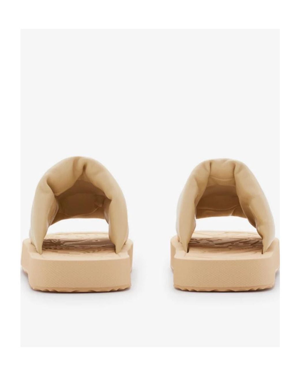 Burberry Natural Ekd Slab Padded Slides