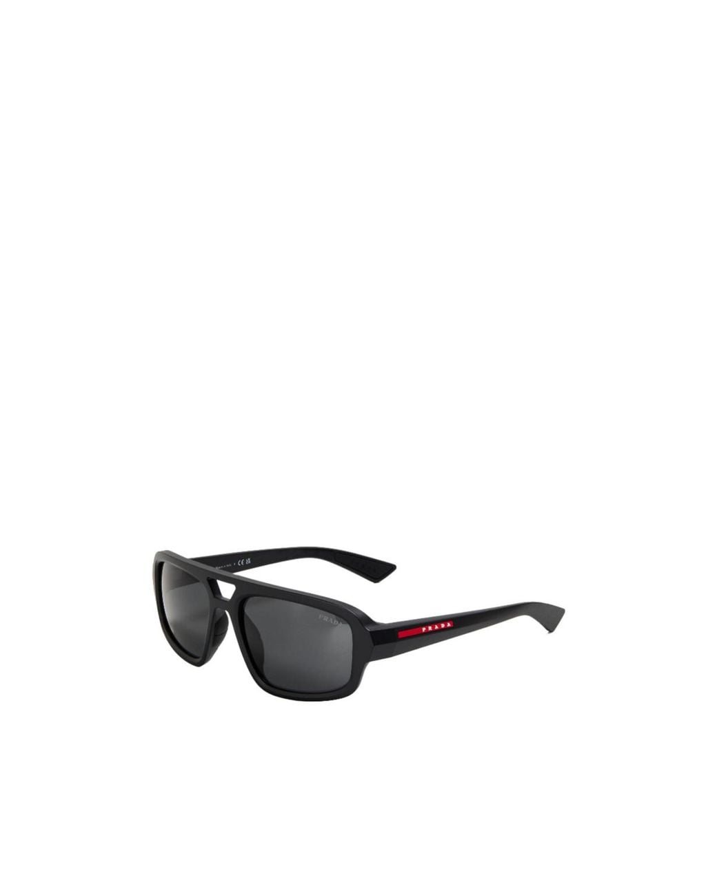 Prada White Classic Doublebridge Squareframe Sunglasses for men