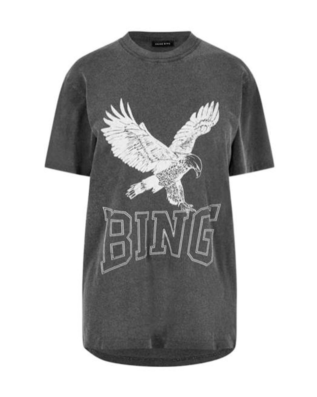 Anine Bing Gray Short-Sleeved T-Shirt