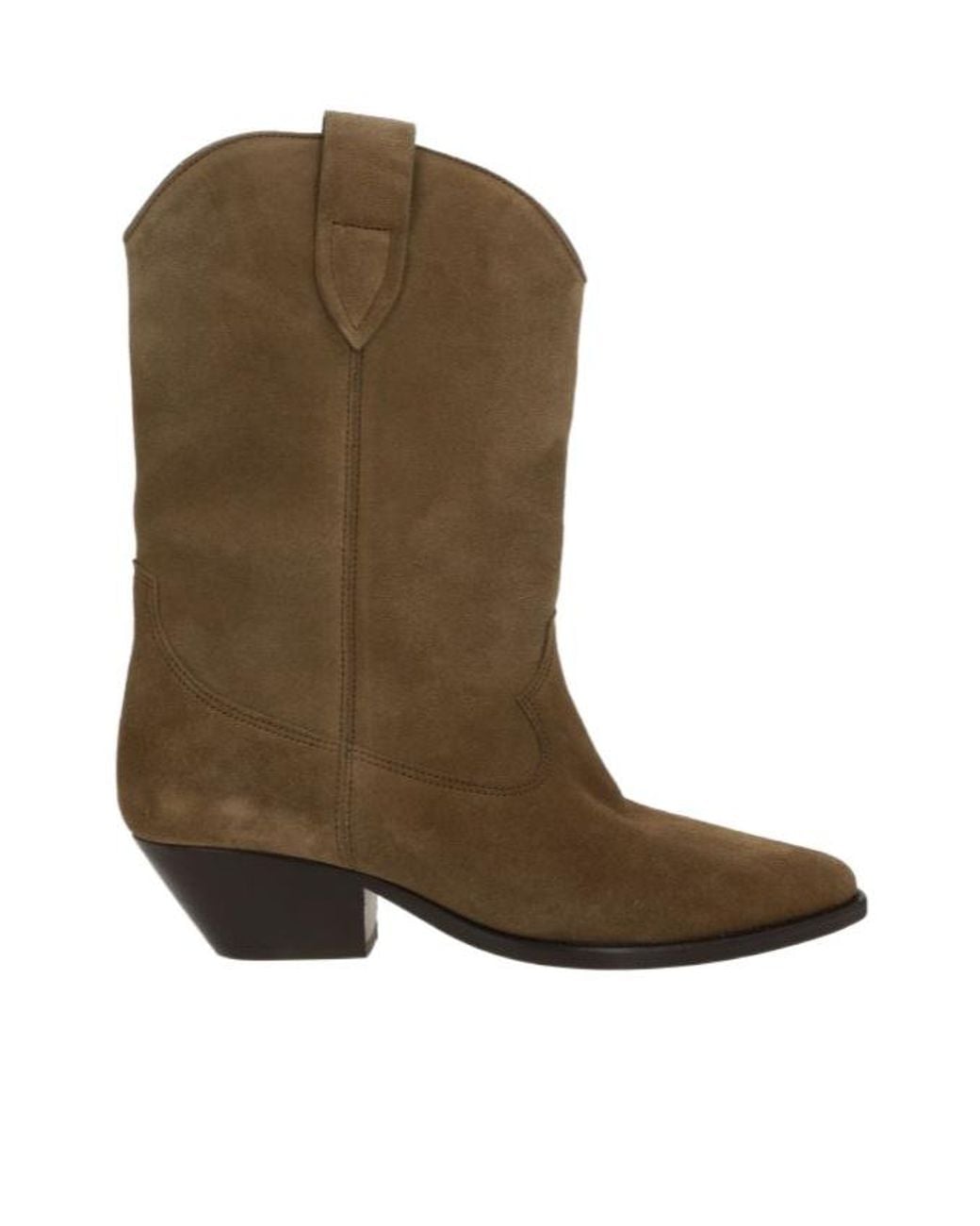 Isabel Marant Brown Duerto Pointed-Toe Cowboy Boots