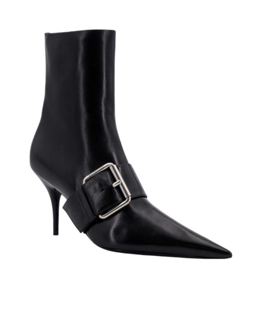 Balenciaga Black Knife 80 Belted Ankle Boots