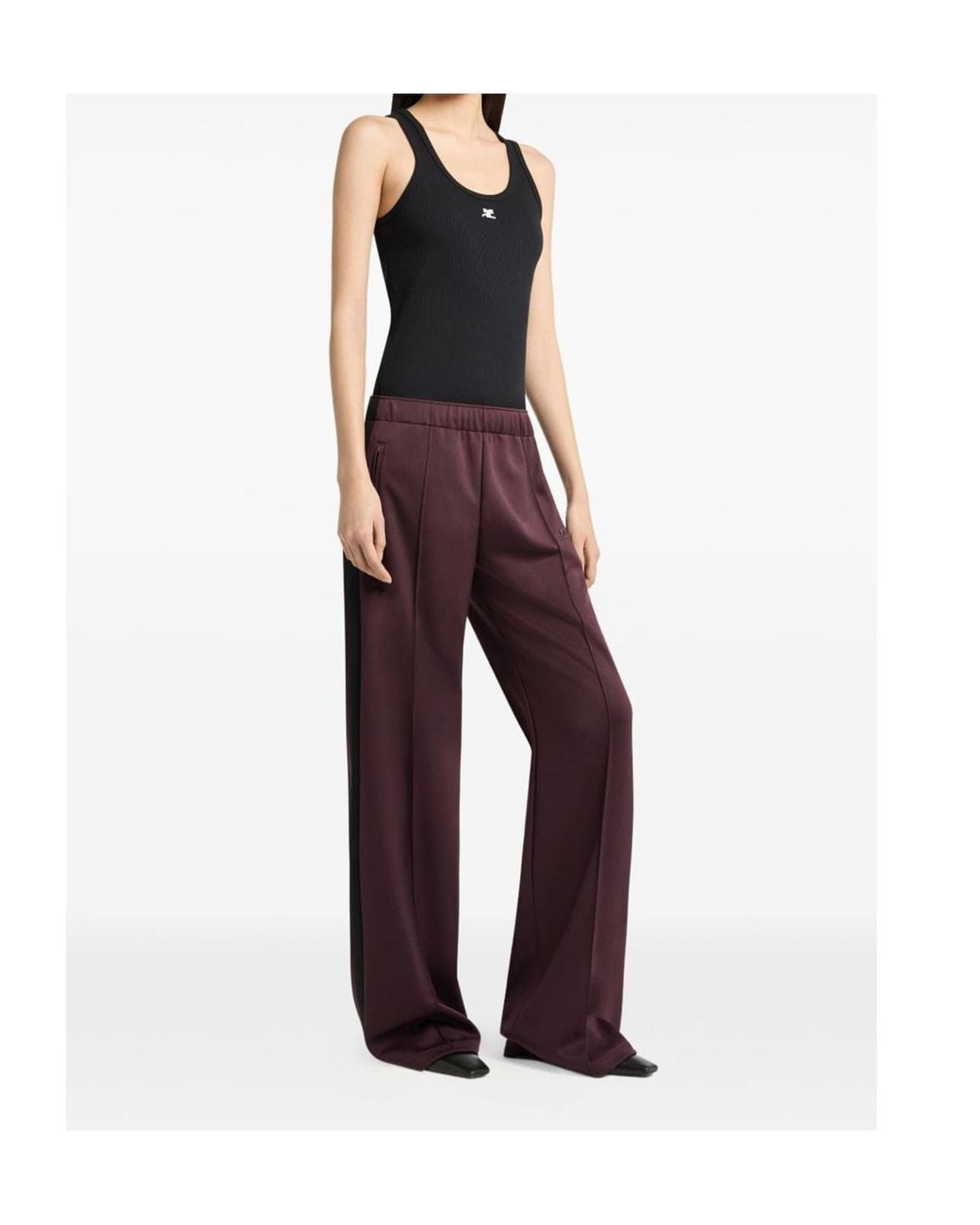 Courreges Purple Courrèges Side Stripe Track Pants