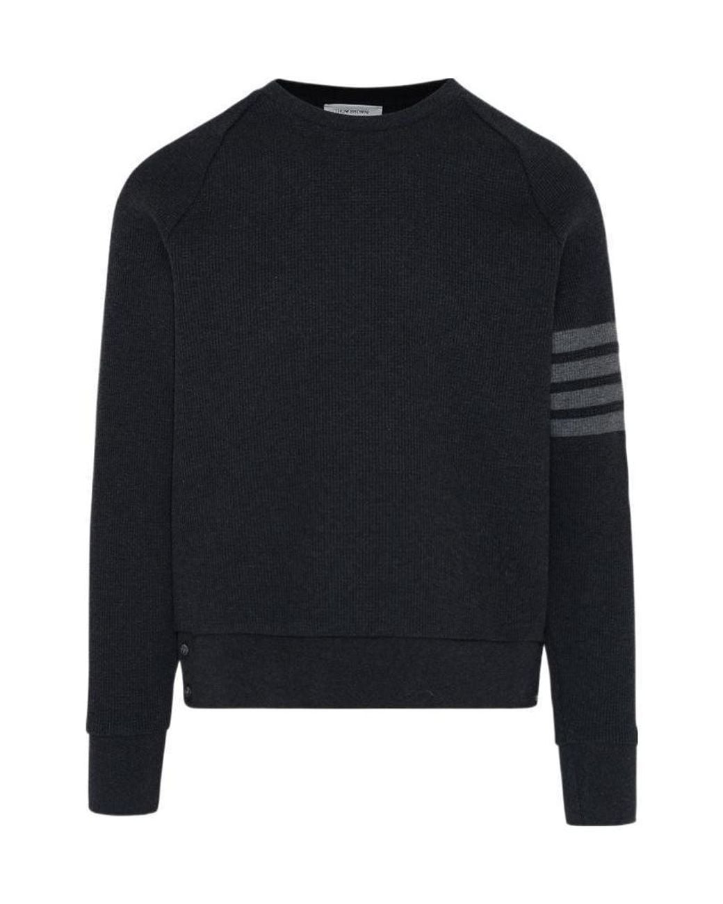 Thom Browne Blue 4-Bar Raglan-Sleeve Sweatshirt for men
