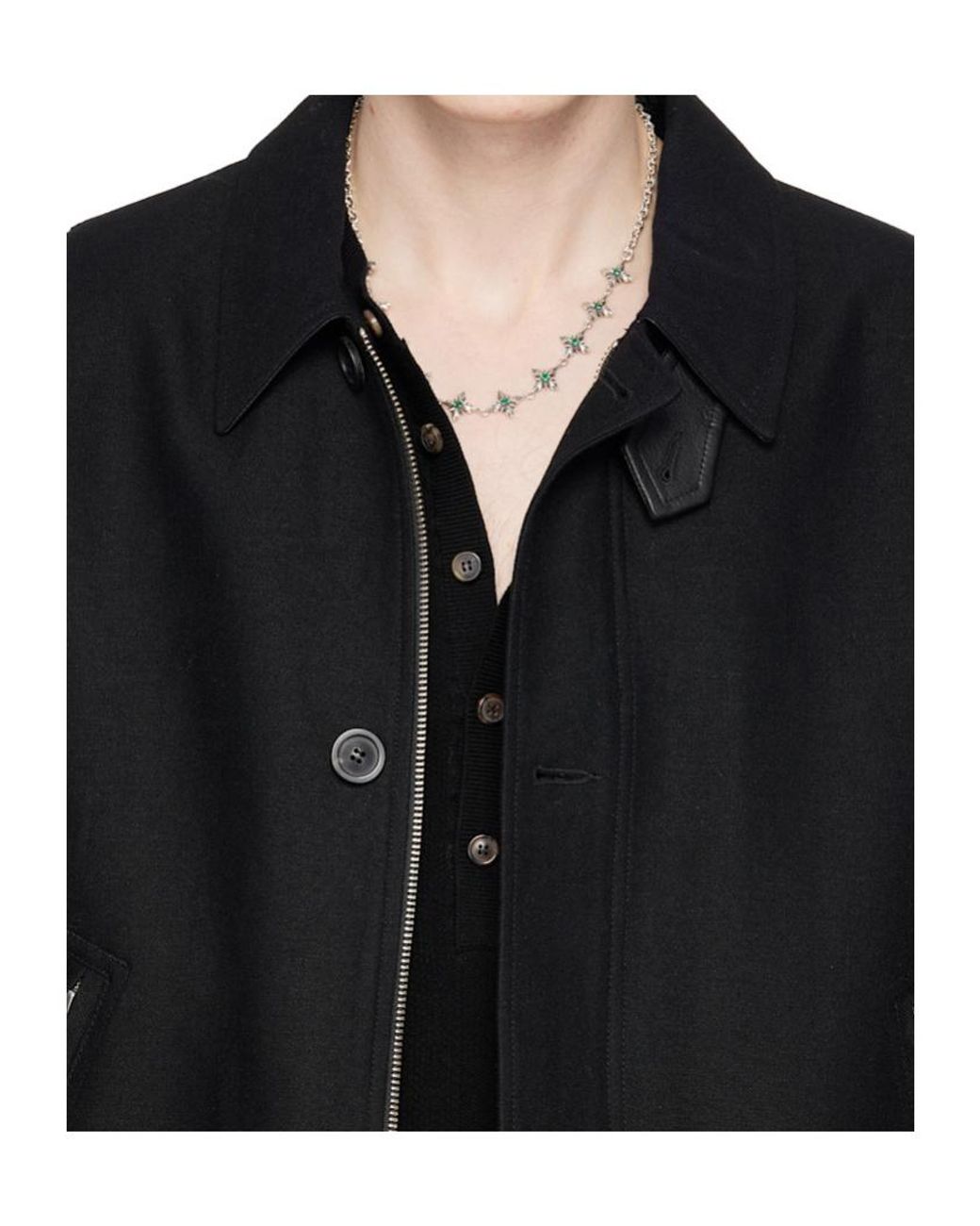 Emanuele Bicocchi White Stella Ventis Crystal Necklace for men