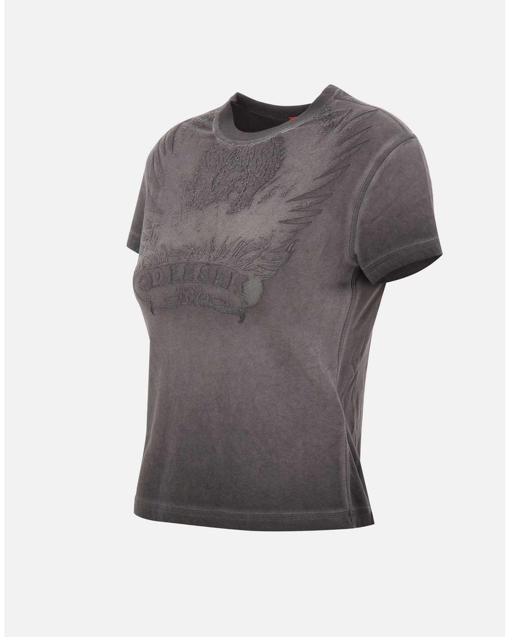 DIESEL Gray Dévoré Phoenix Slim Fit T-Shirt