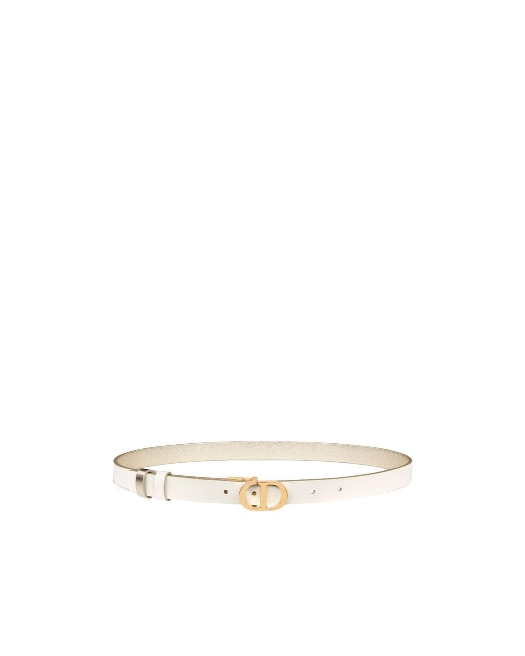 Dior White 30 Montaigne Reversible Belt