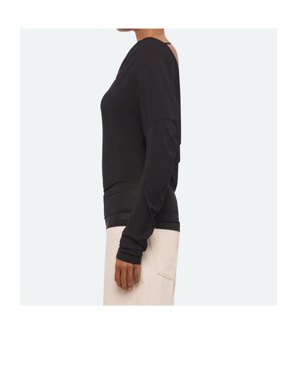 Helmut Lang Black Long-Sleeved Top