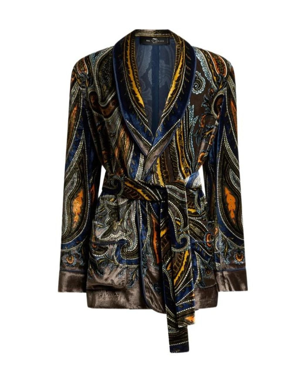 Etro Black Long-Sleeve Blazer