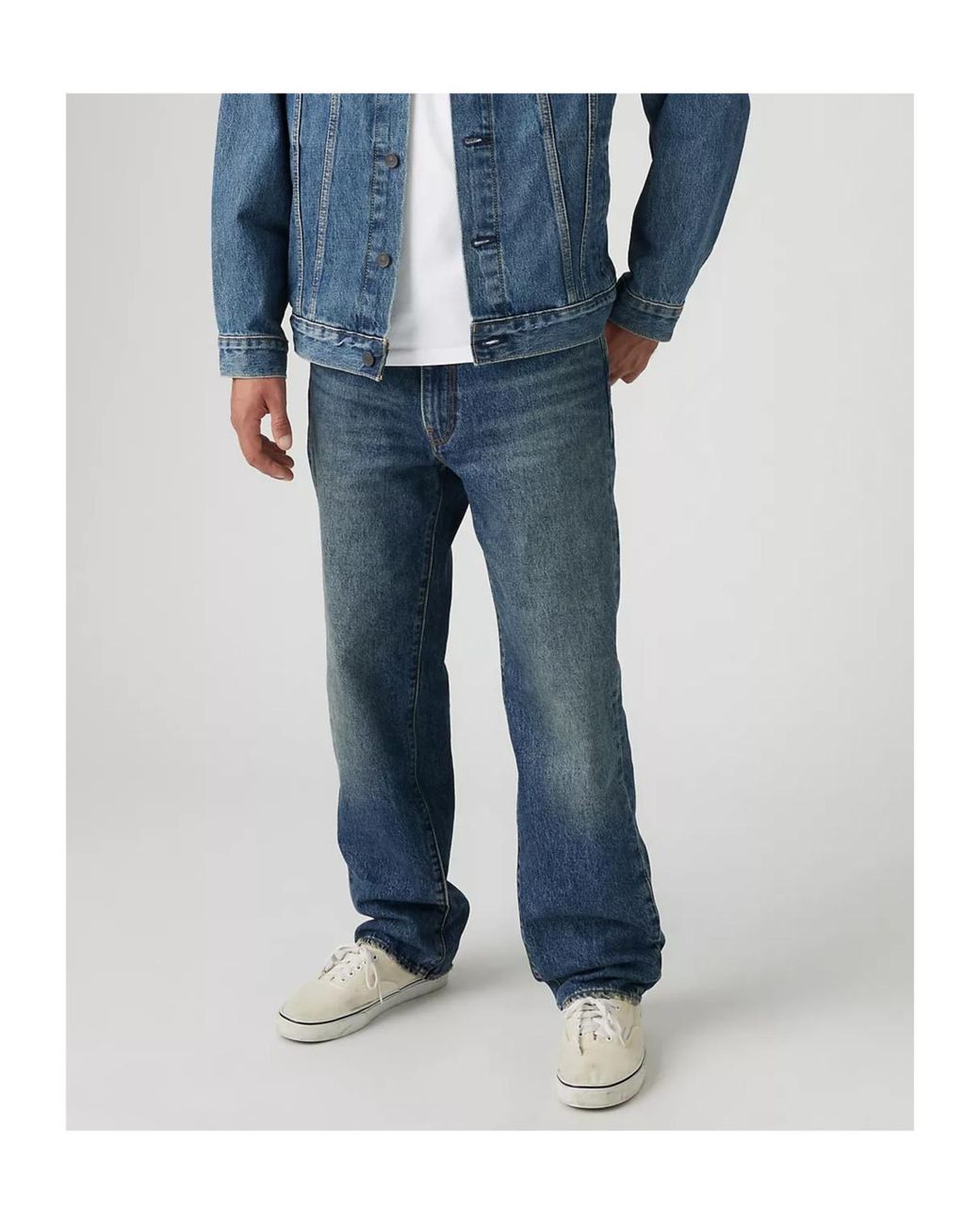 Levi's Blue 568 Relaxed Loose Jeans for men