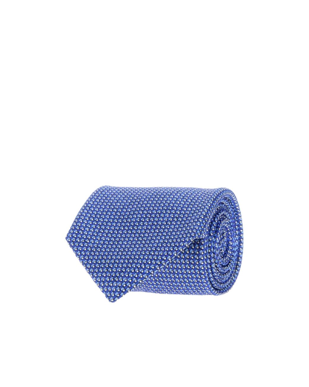 Brioni Blue Micro Motif Tie for men
