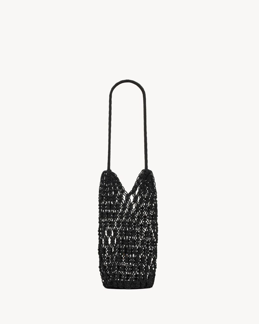 Saint Laurent Black Cassandre Logo Plaque Large Tote Bag