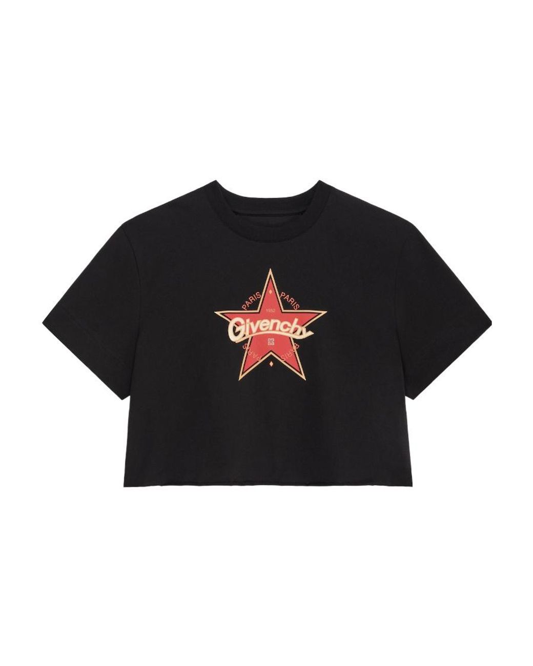 Givenchy Black Printed Jersey Short T-Shirt