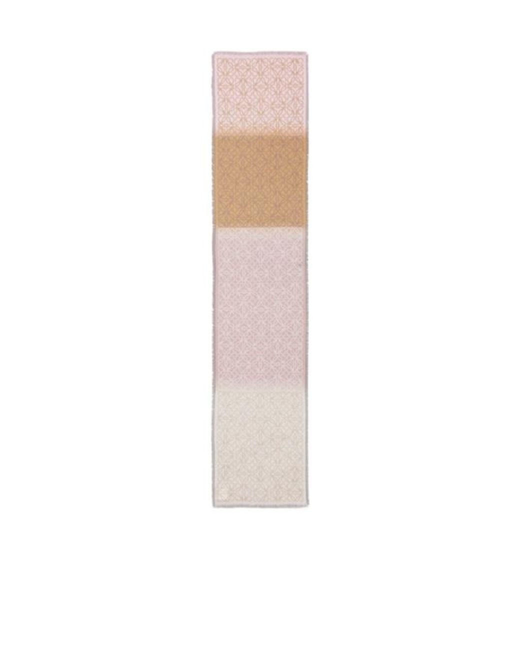 Loewe White Patterned Scarf