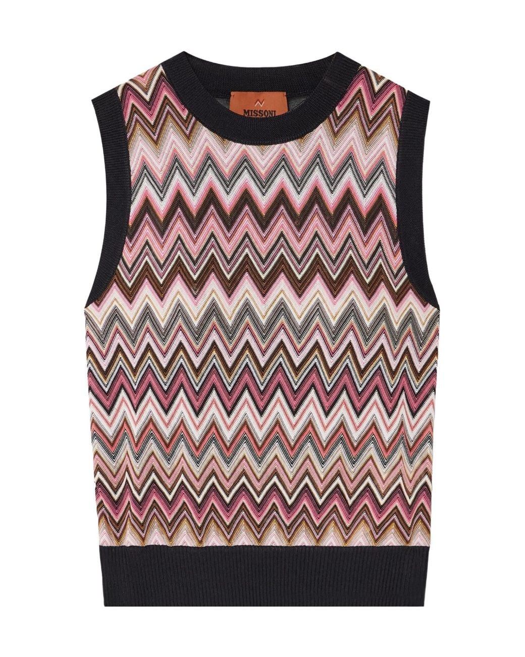 Missoni Pink Striped Tank Top