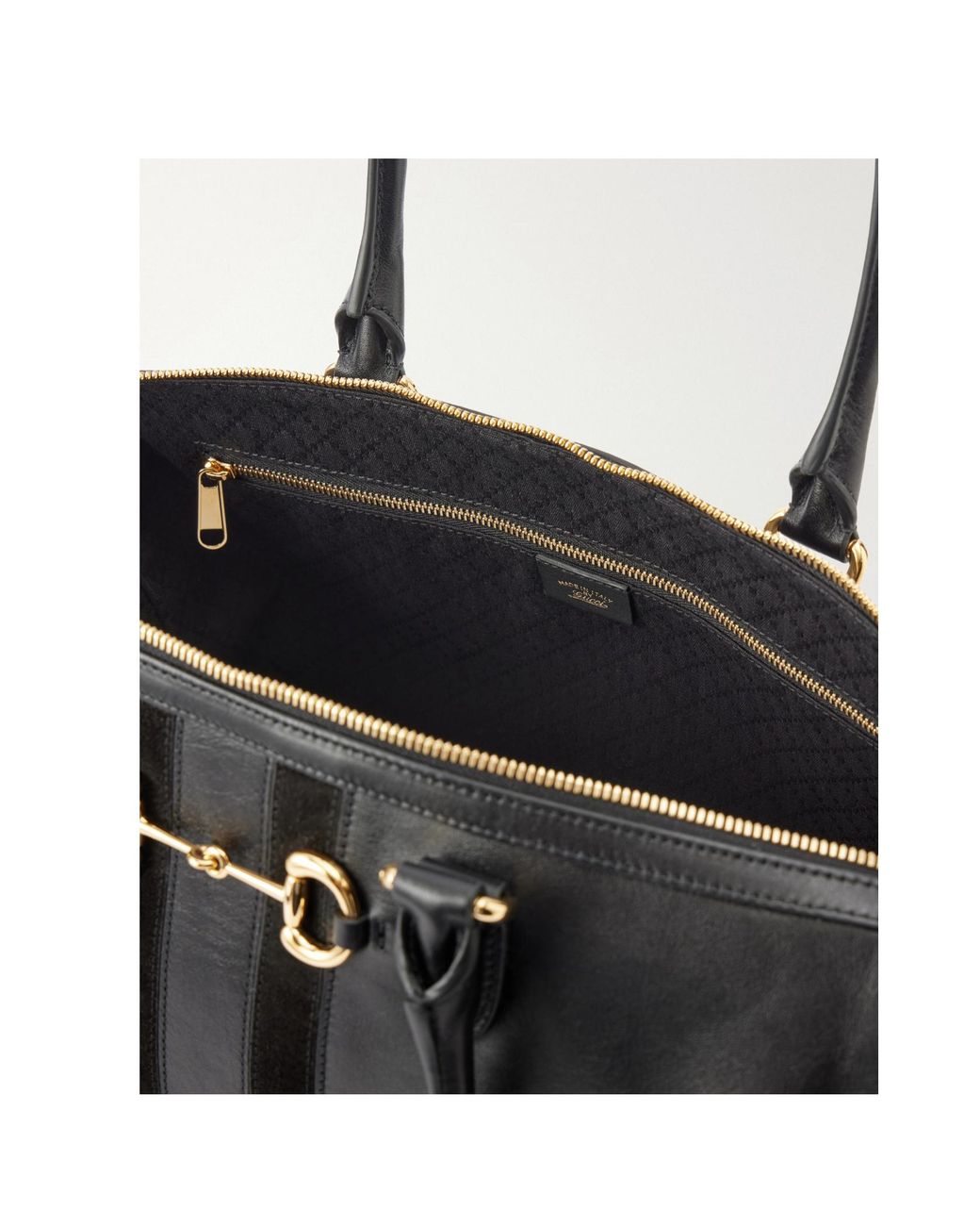 Gucci Black Borsetto Large Boston Bag