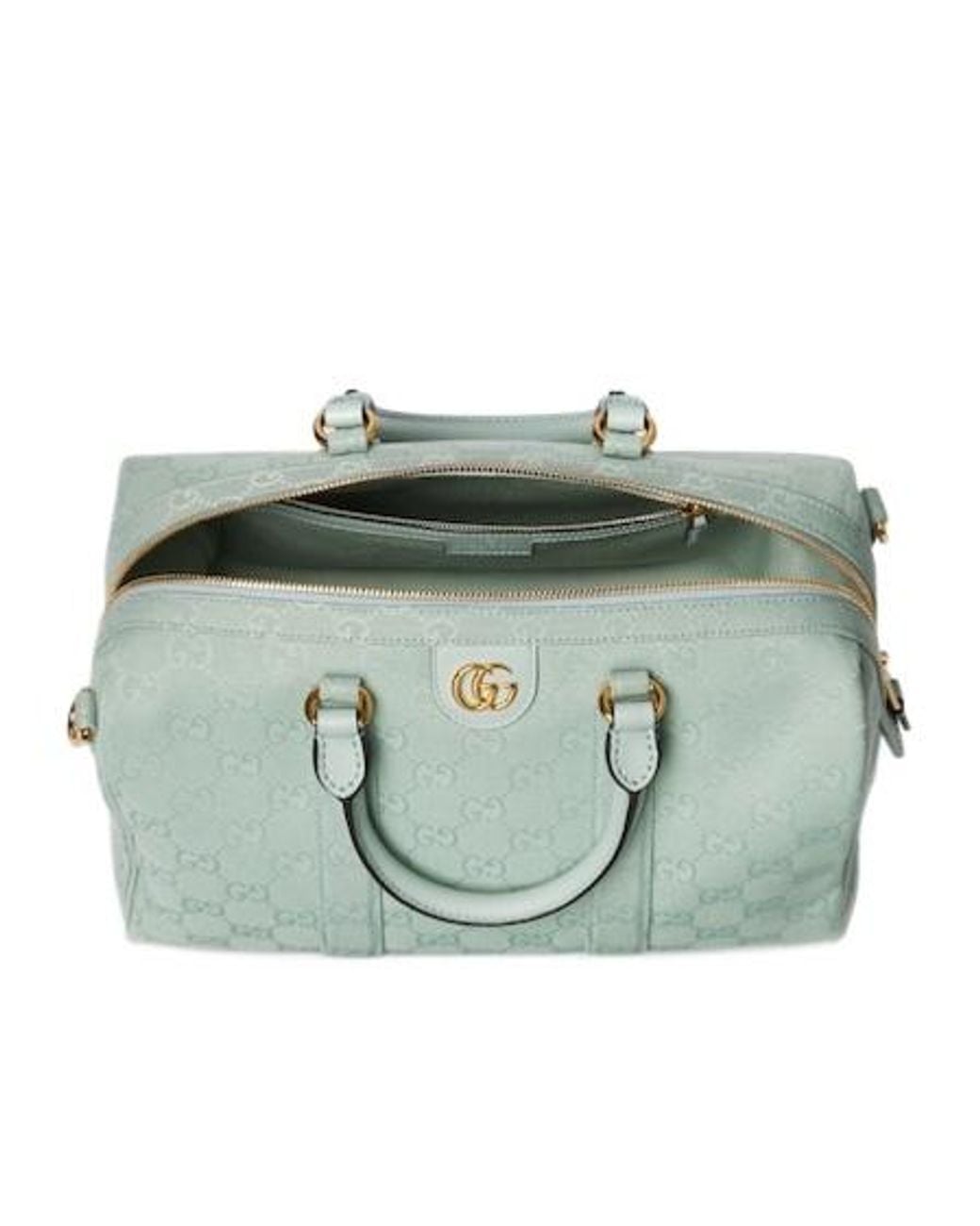 Gucci Green Ophidia Medium Boston Bag