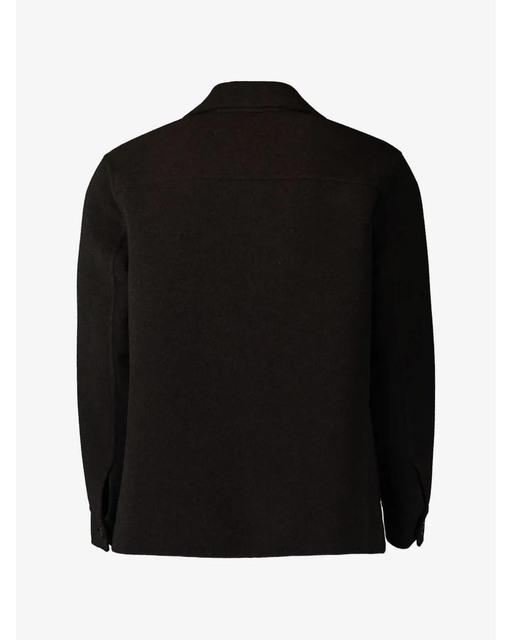 Eleventy Black Long-Sleeved Casual Jacket for men