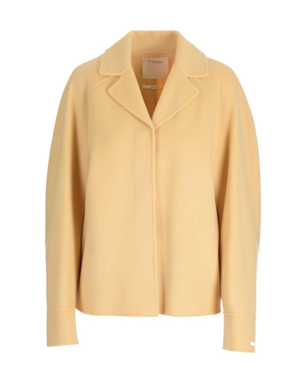 Sportmax Natural V-Neck Long-Sleeved Coat