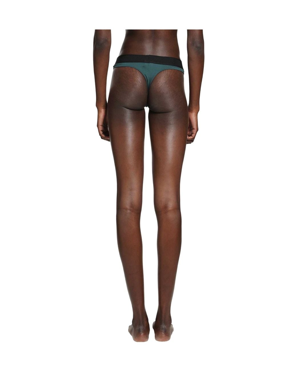 Tom Ford Black Logo Waist Thong