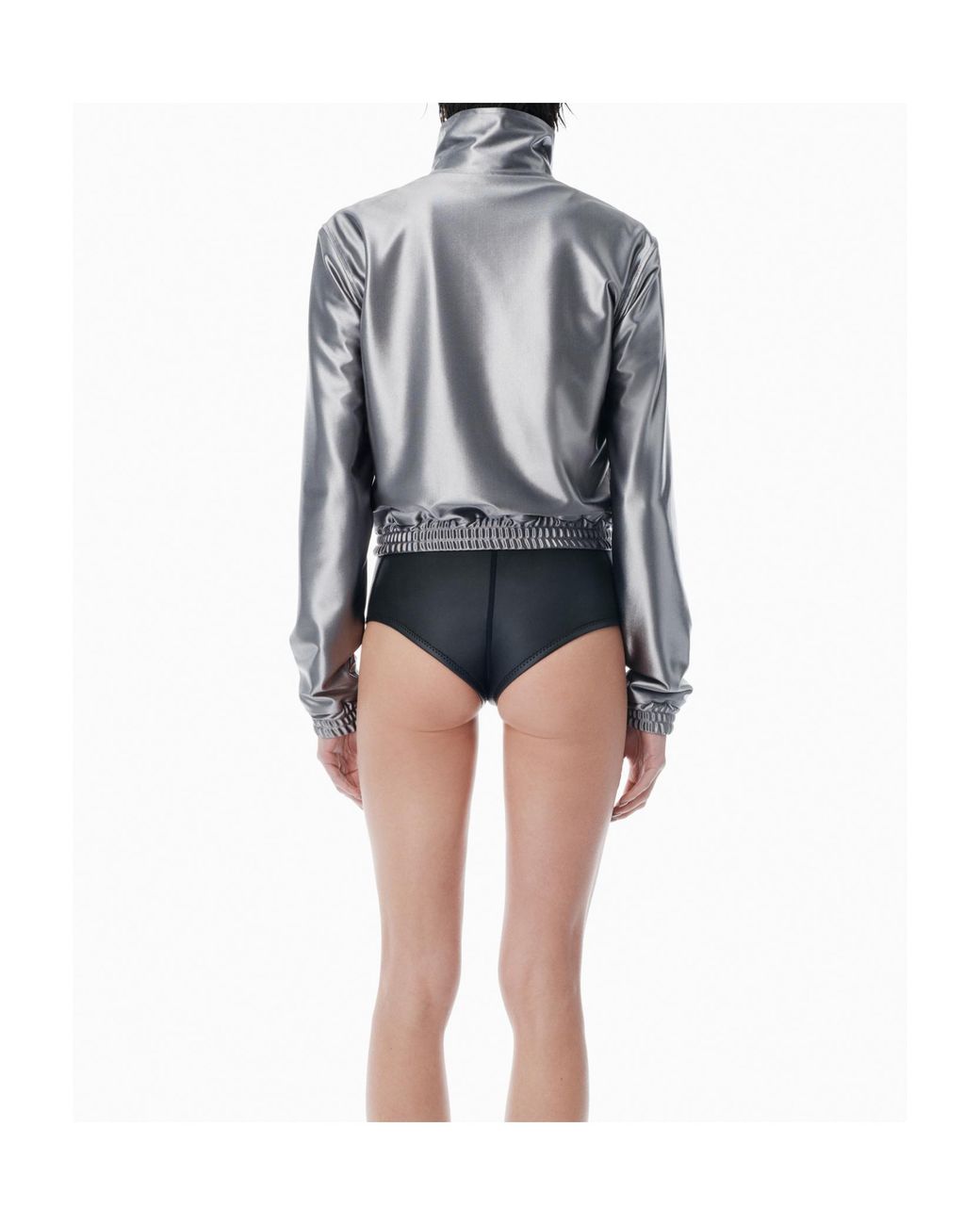 Alexander Wang Blue Satin Track Jacket