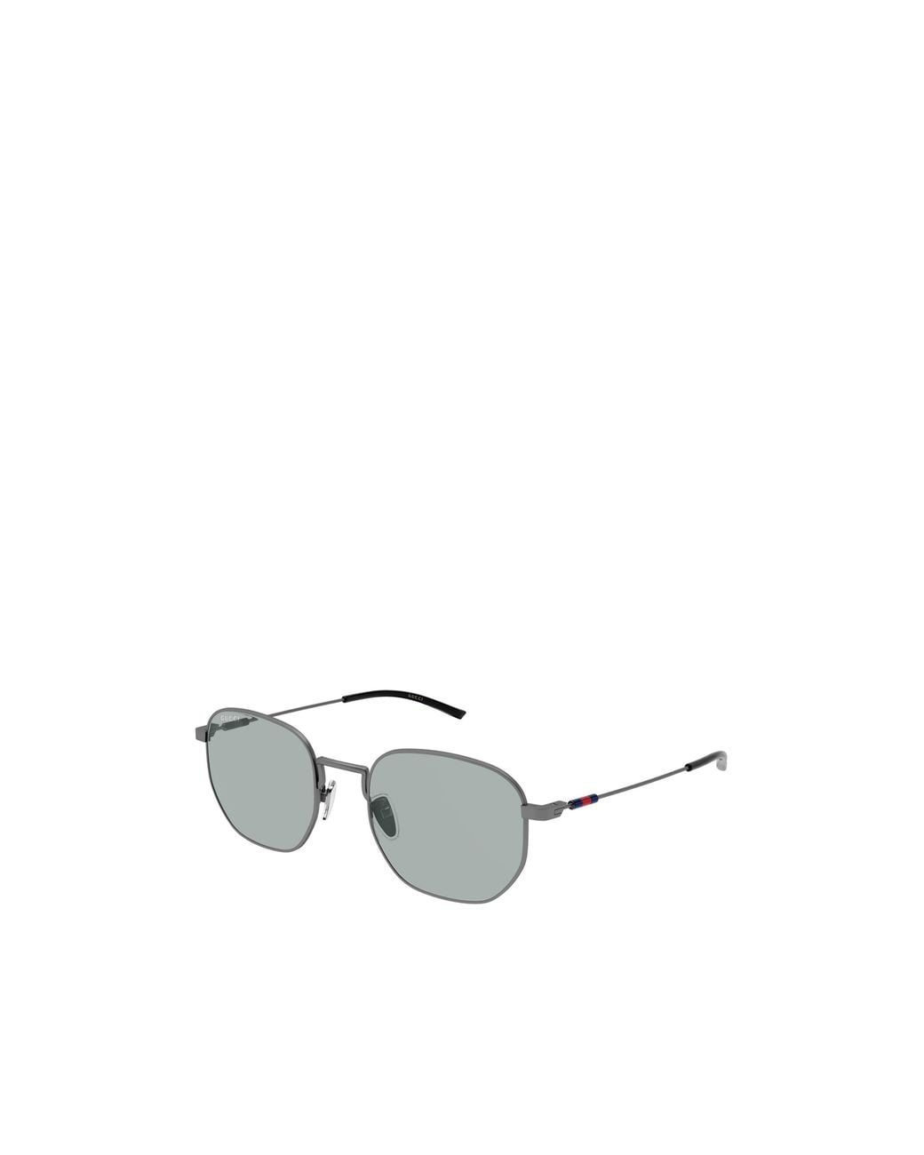 Gucci Metallic Eyewear Geometric Frame Sunglasses for men
