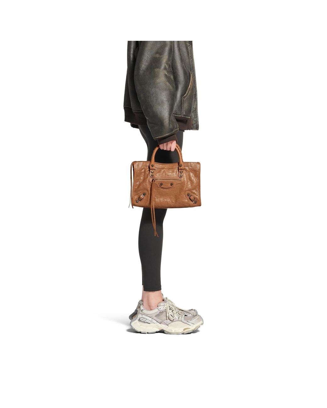Balenciaga Brown Le City Small Tote Bag