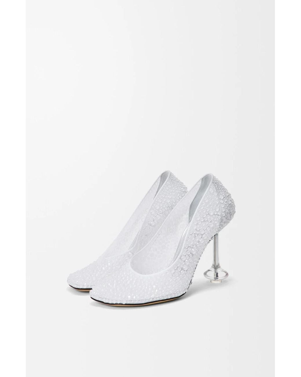 Loewe White 90Mm Strass Toy Pump
