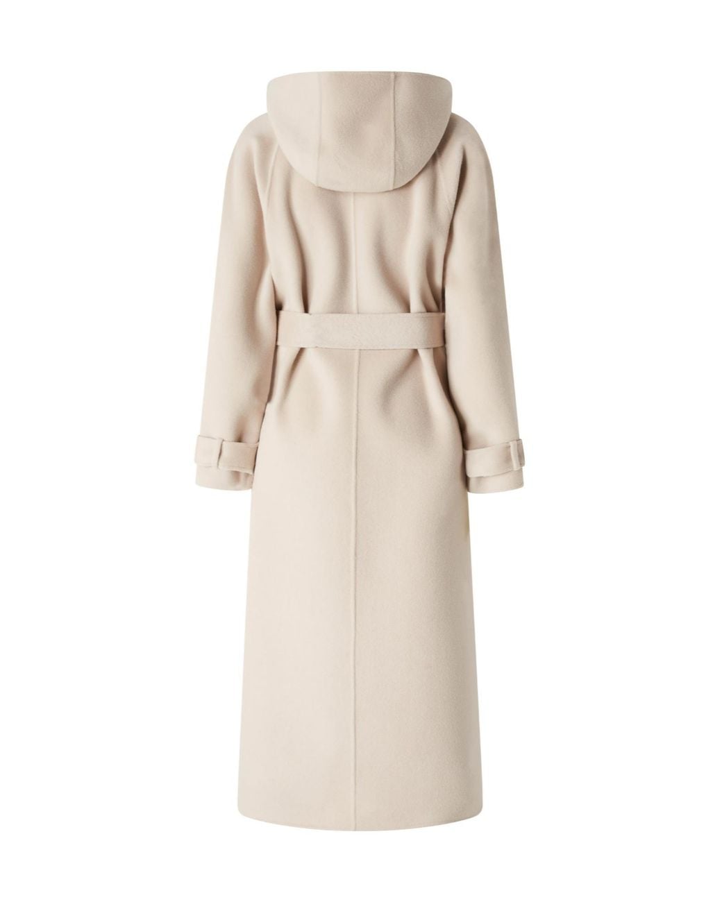 Pinko Natural Belted Hooded Coat