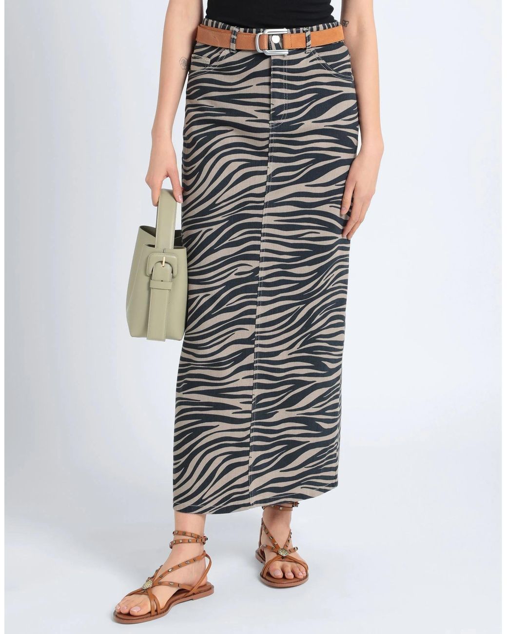 MAX&Co. Gray Denim Skirts