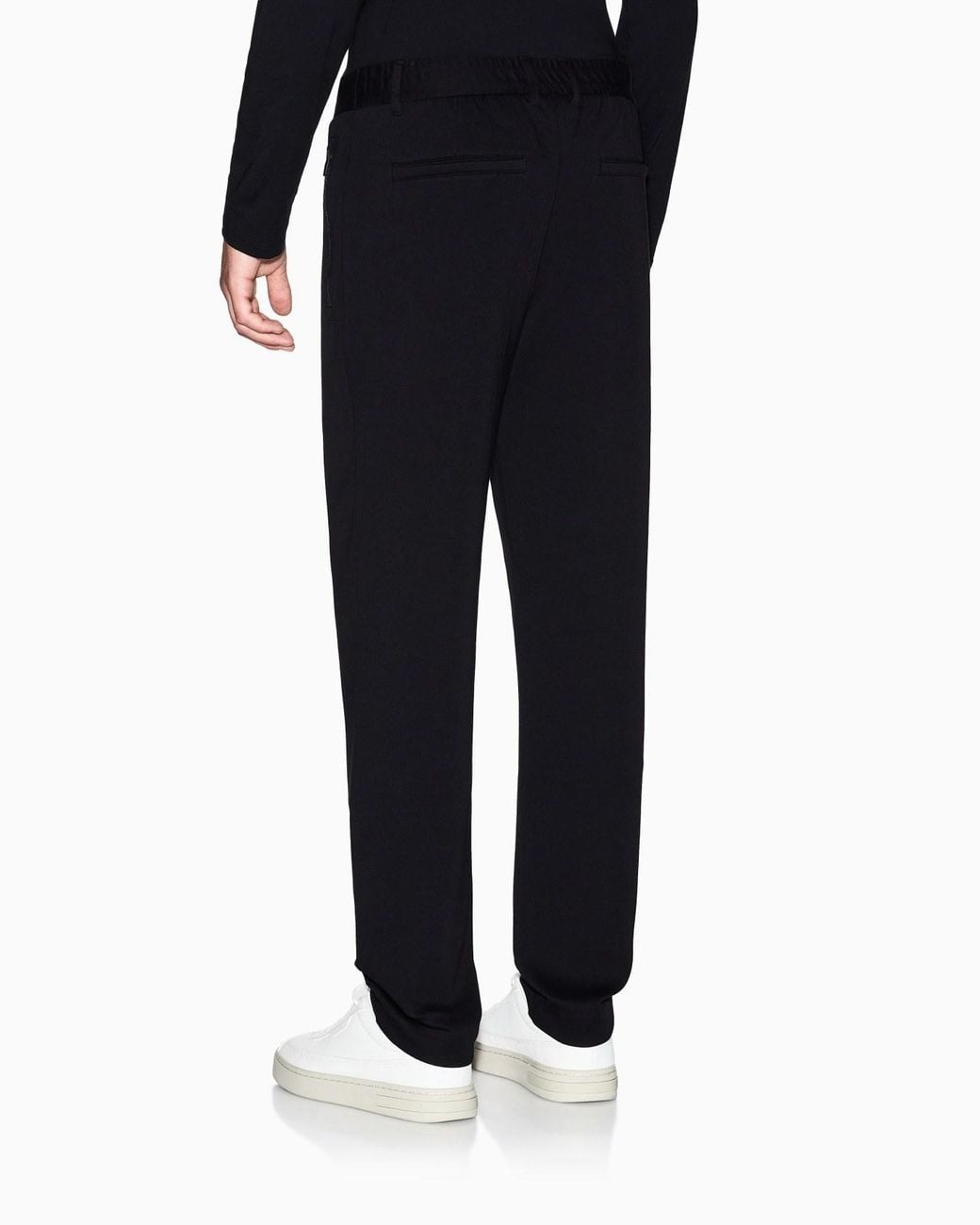 ARMANI EXCHANGE Blue Zipper Pocket Slacks for men