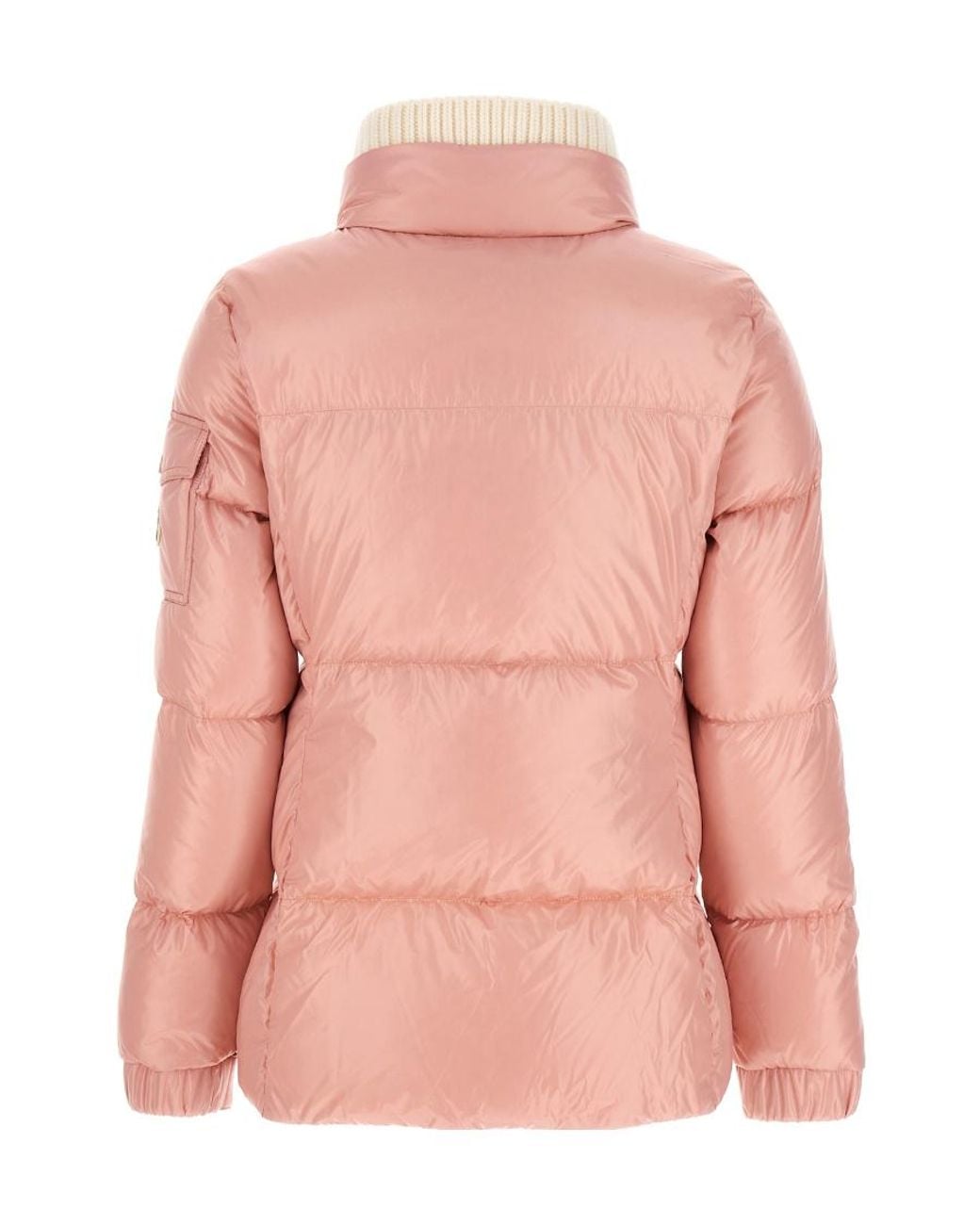 Moncler Pink Zip-Up Puffer Jacket