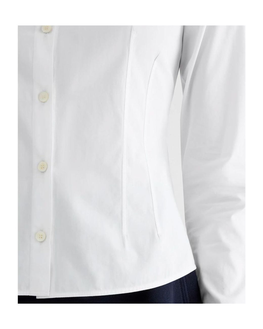 Jil Sander White Fitted Tailored Shirt