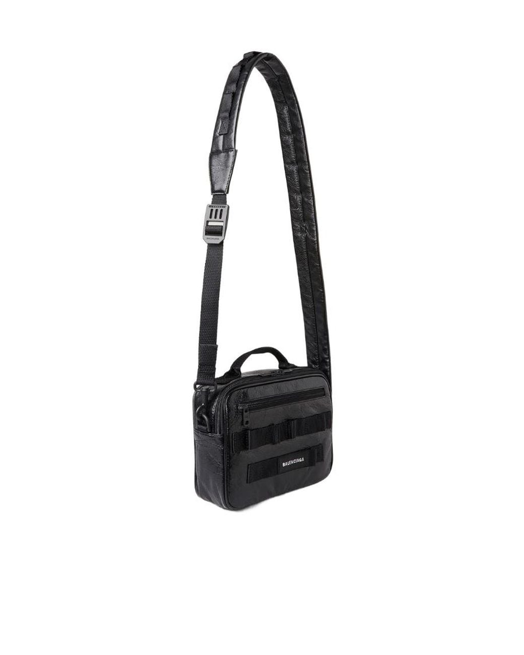Balenciaga White Army Pouch Shoulder Bag for men