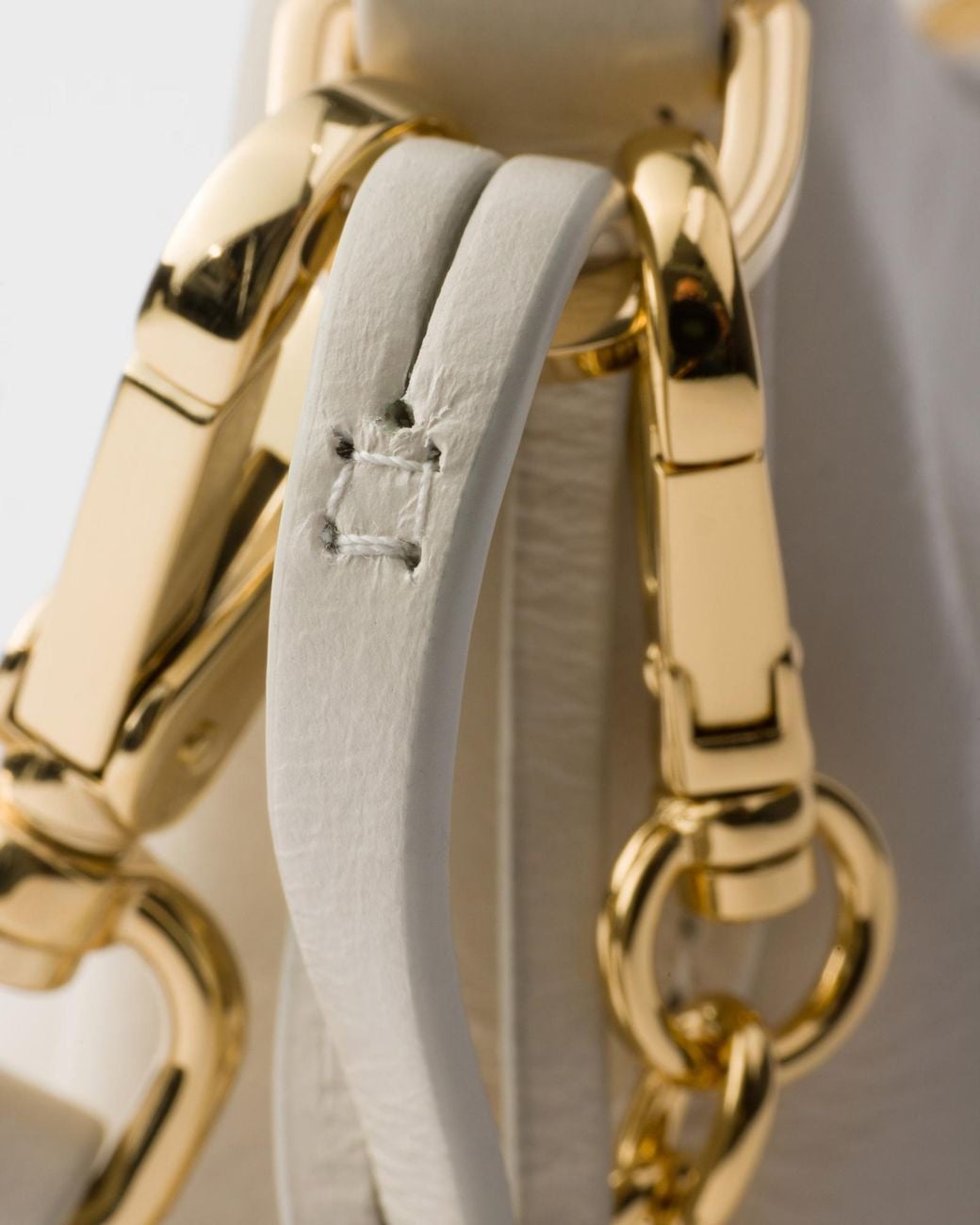 Prada White Leather Mini-Bag