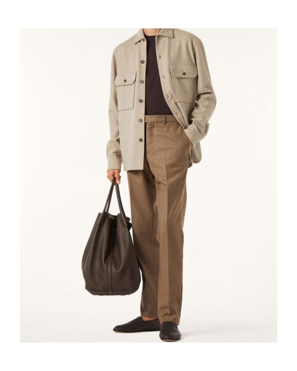 Loro Piana Brown Carlo Pants for men