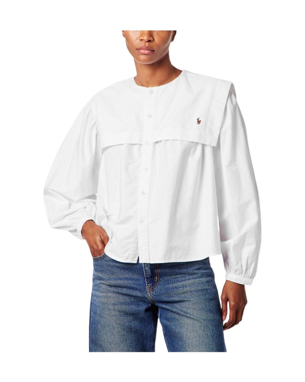 Polo Ralph Lauren White Polo Cotton Blouse