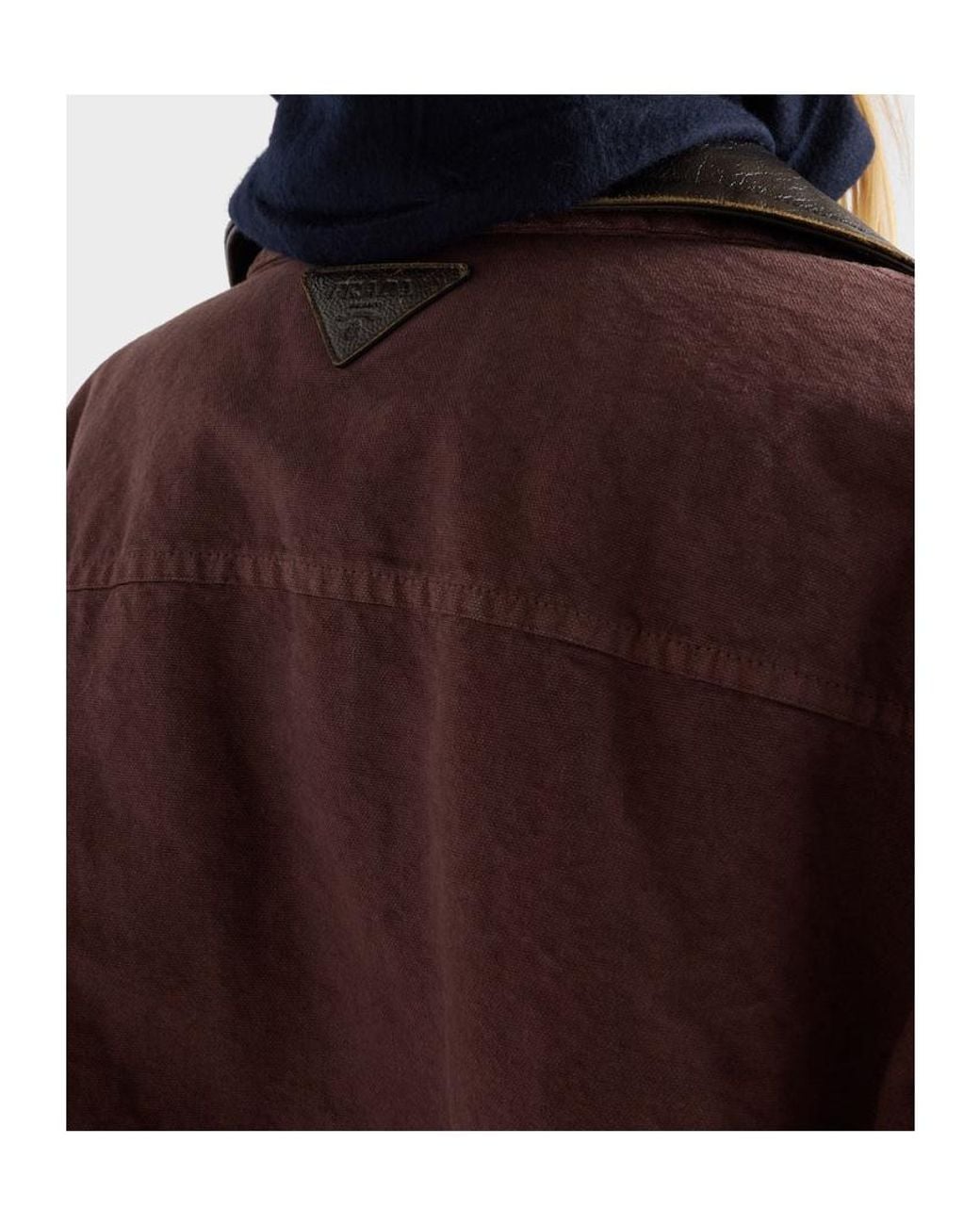 Prada Brown Old Canvas Caban Jacket