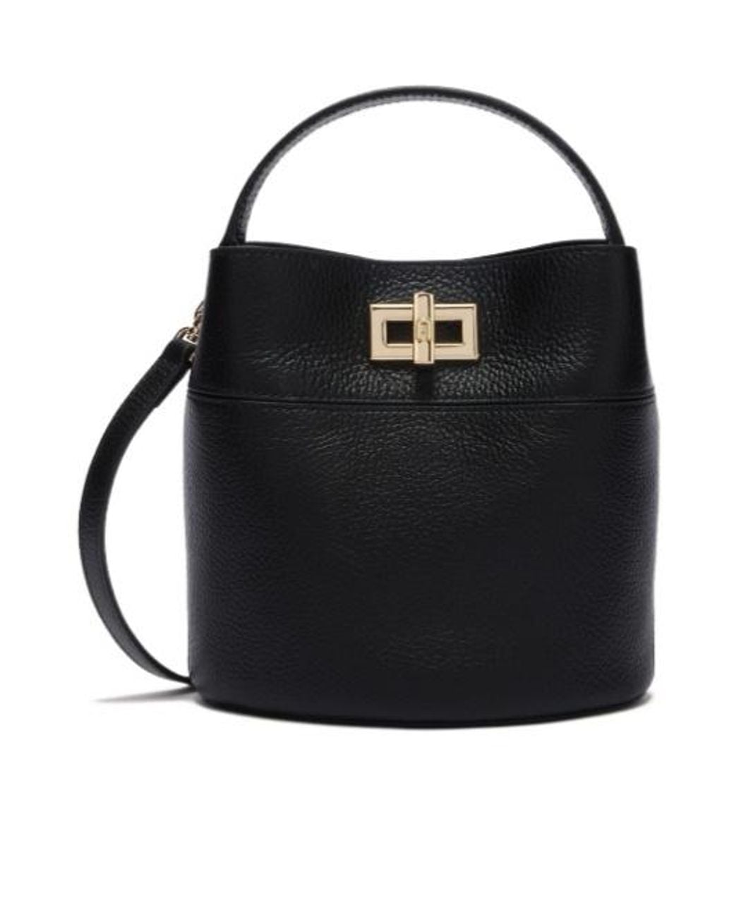 Furla Black Amelia Bucket Bag