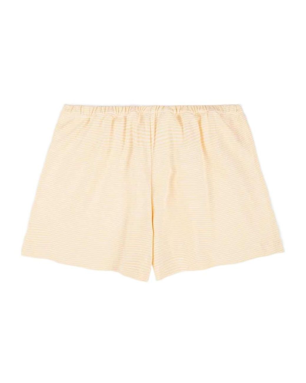 Sporty & Rich Natural Elastic Waist Shorts