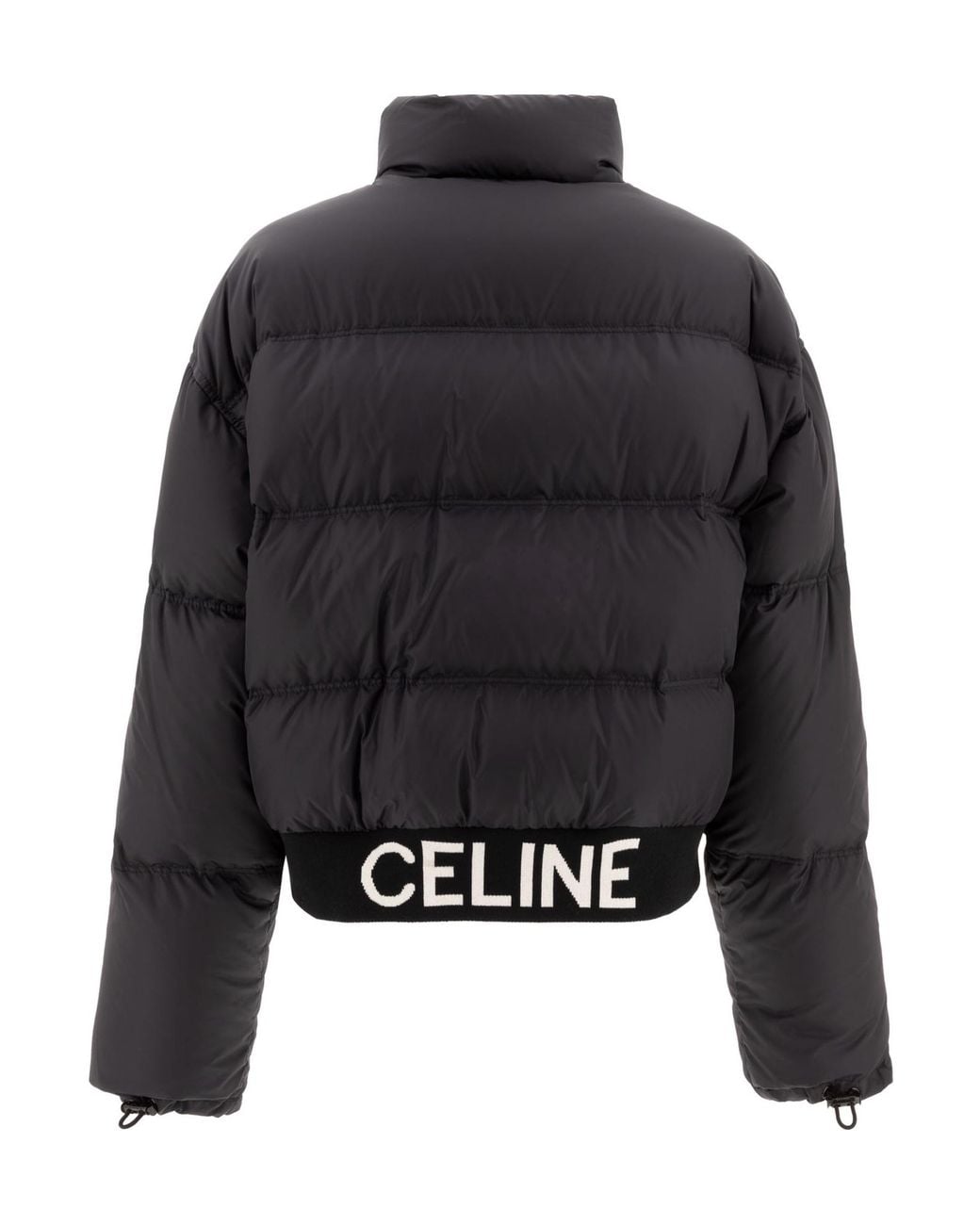 Céline Black Cropped Down Jacket