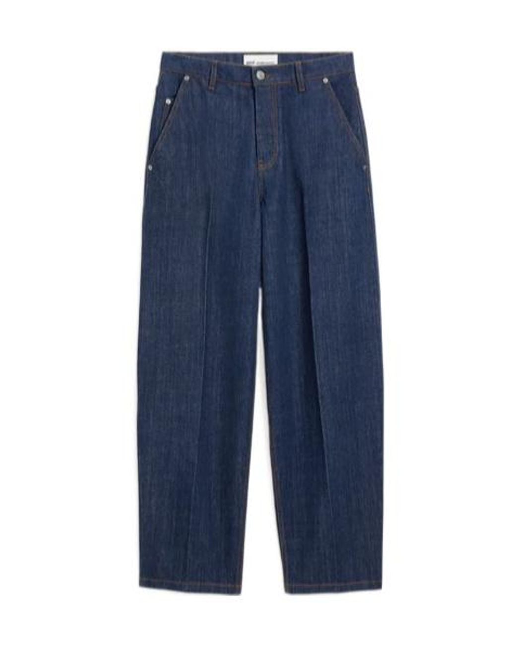 AMI Blue Ami Balloon Fit Jeans for men