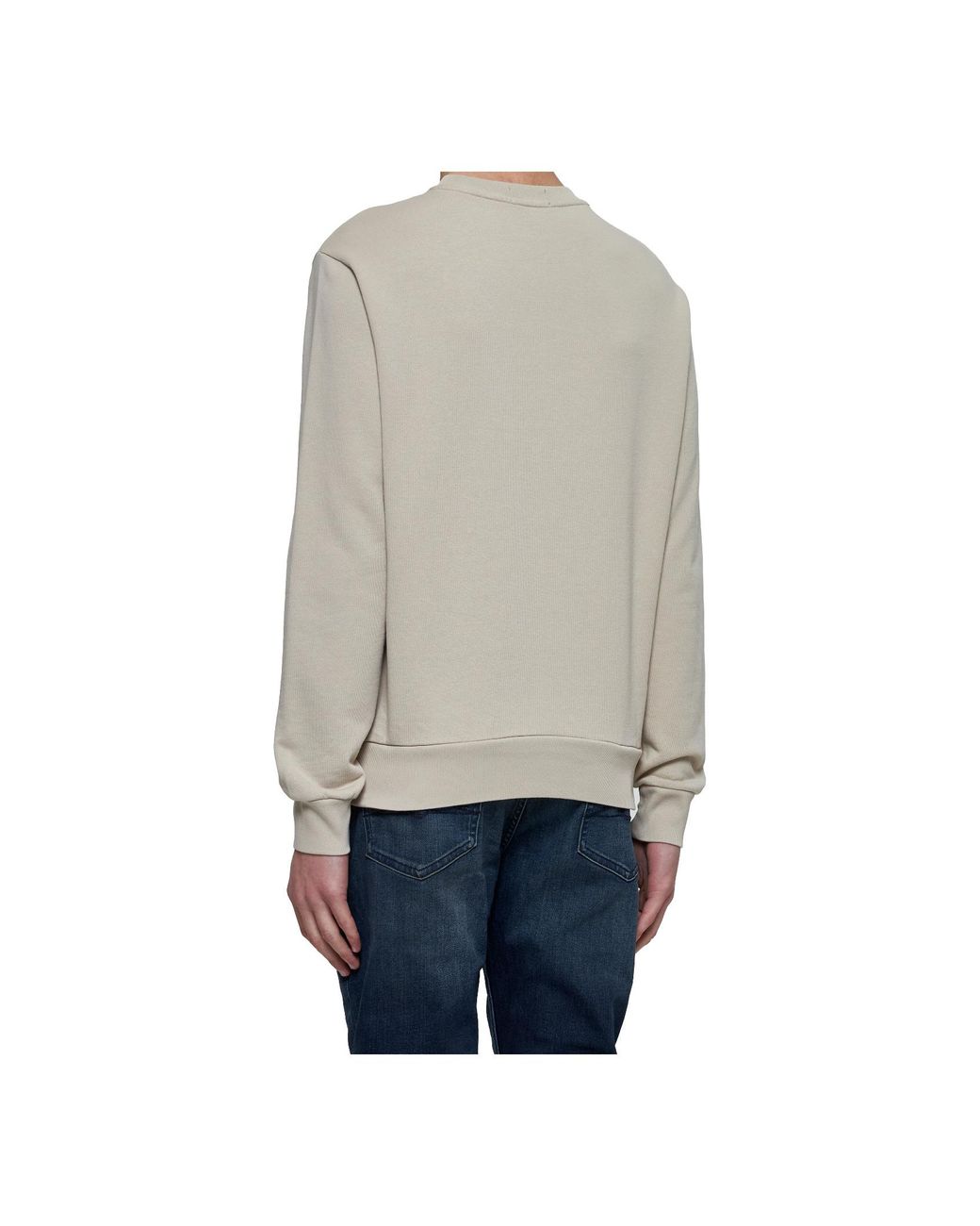 Polo Ralph Lauren White Loopback Fleece Sweatshirt for men