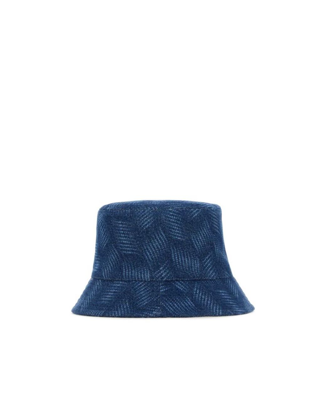 Isabel Marant Blue Logo Embroidered Bucket Hat