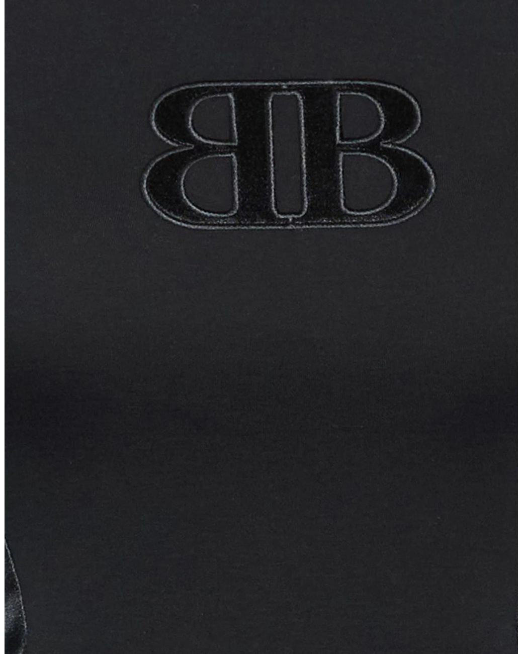 Balenciaga Black Satinshort Tops