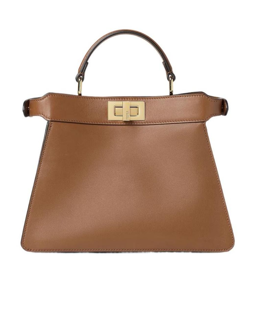 Fendi Brown Peekaboo Iseeu Small Tote Bag