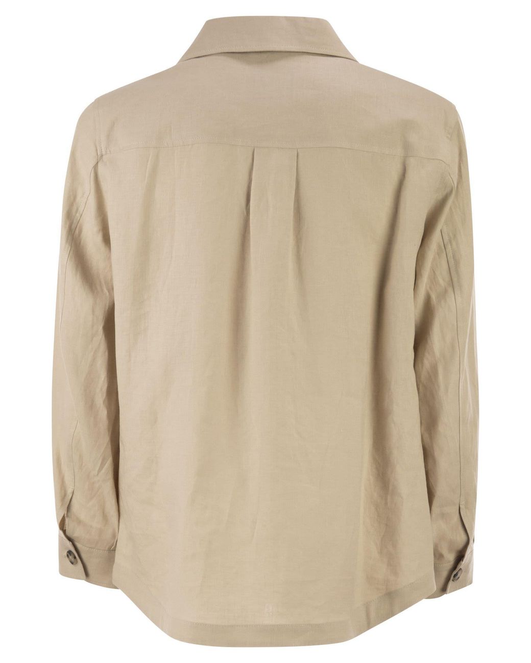 Boss Natural Boss Relaxed-Fit Button-Up Overshirt for men
