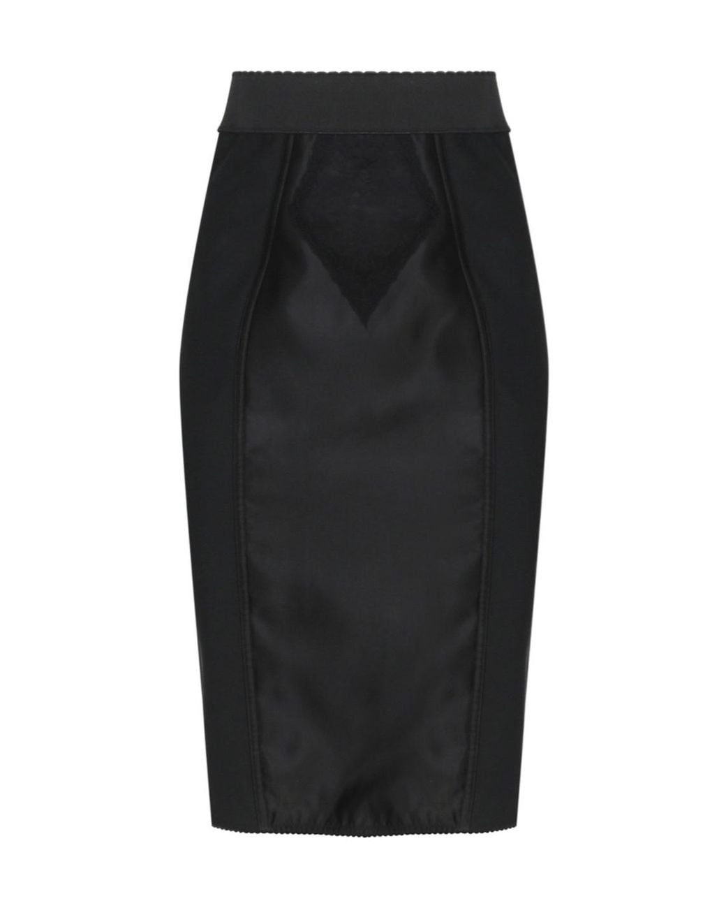Dolce & Gabbana Black Corset-Style Skirt