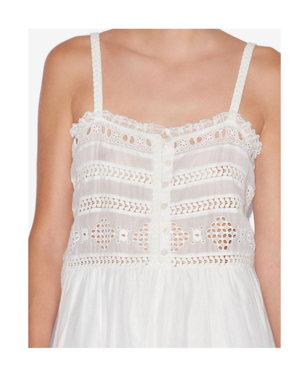 Isabel Marant White Dylan Playsuit