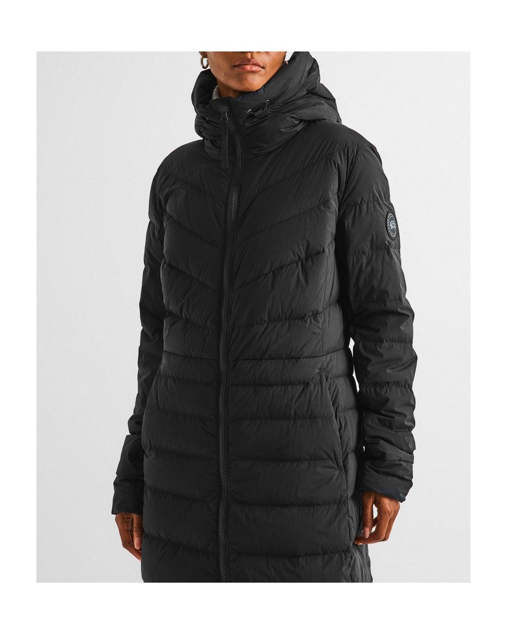 Canada Goose Black Solid Color Down Jacket