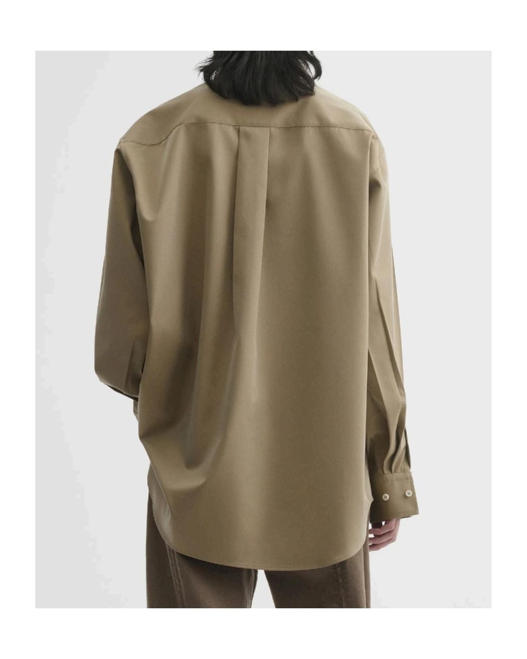 Phoebe Philo Natural Cotton Long-Sleeved Shirt